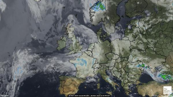 Avrupa Hava bulut haritası 