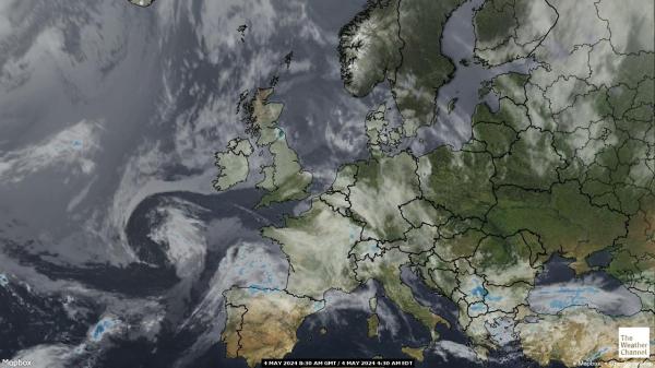 Uni Eropa Peta Cuaca Awan 