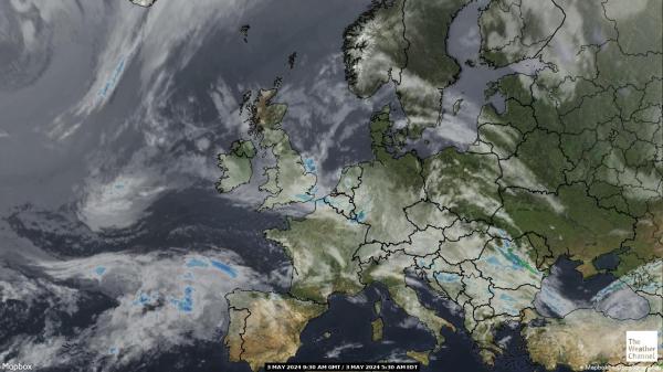 欧洲联盟 天气云图 