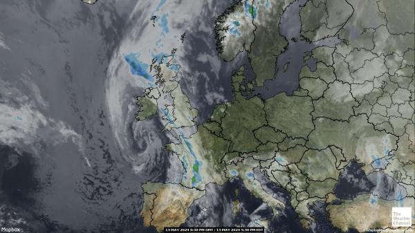 công đoàn châu Âu Bản đồ thời tiết đám mây 