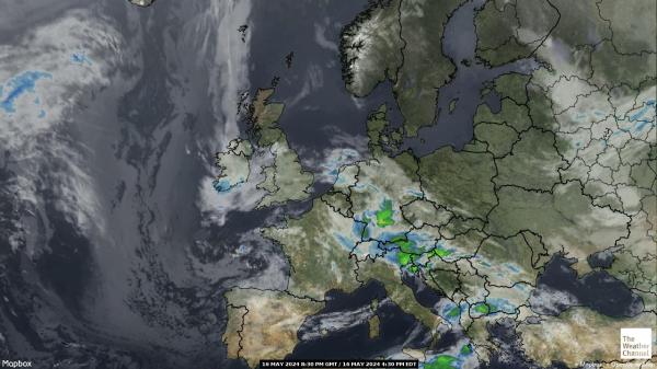 यूरोपीय संघ मौसम बादल मानचित्र 