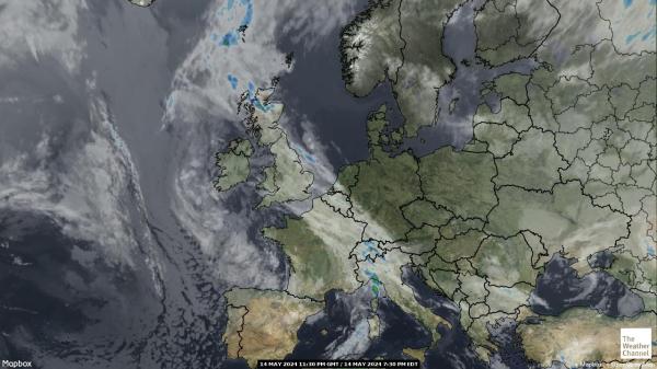 歐洲聯盟 天氣雲圖 
