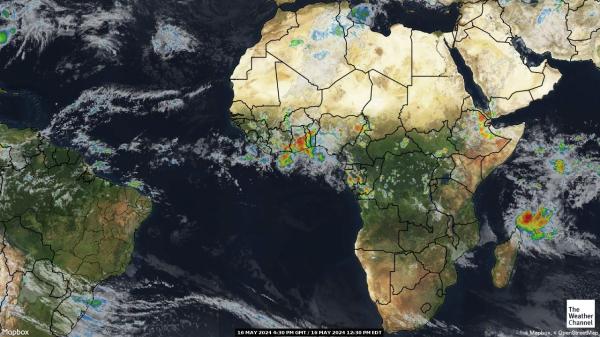 Gabonas Orų žemėlapis debesis 