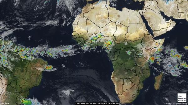 Gabon Peta Cuaca Awan 