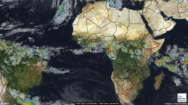 Gambija Vremenska prognoza, Satelitska karta vremena 