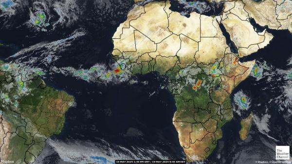 Гана Погода облако карту 