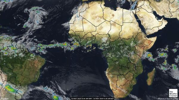 Ghana Peta Cuaca Awan 