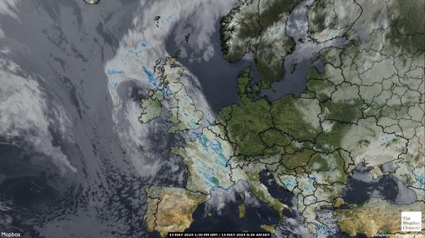 Гібралтар Погода хмарної карти 