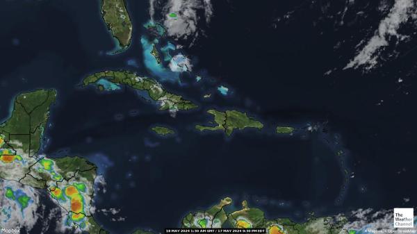 Гренада Временска прогноза, карта 