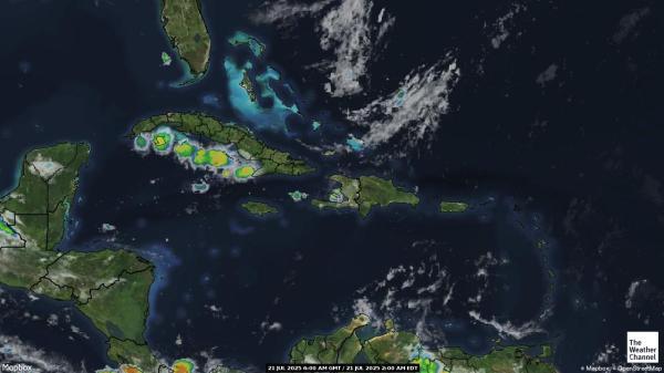 Guadeloupe Vremenska obmorska karta 