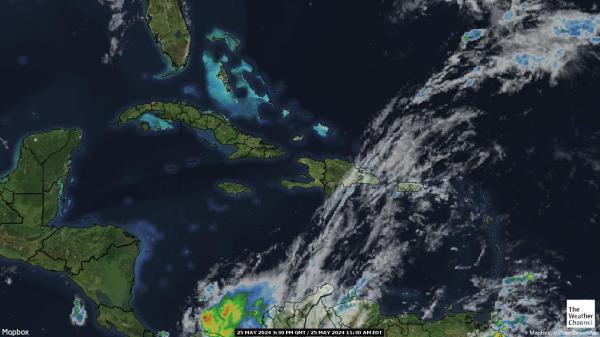 Guadeloupe Bản đồ thời tiết đám mây 