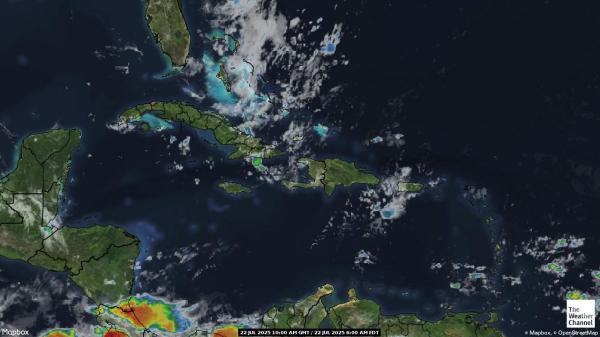 Guadeloupe Peta Cuaca Awan 