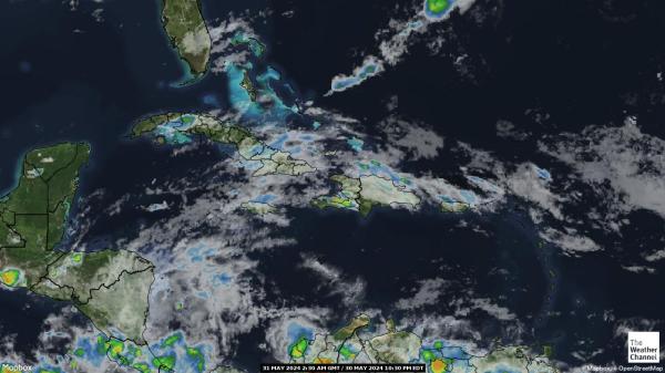 Guadeloupe Ilm pilv kaart 