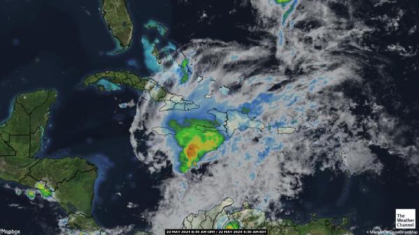 Guadeloupe Ilm pilv kaart 