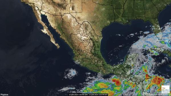 Guatemala Meteo nuvola mappa 