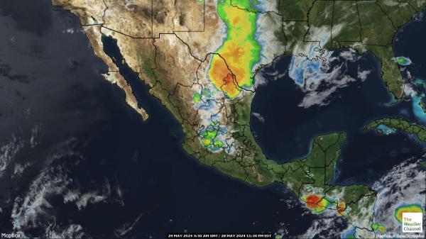 Guatemala Meteo nuvola mappa 