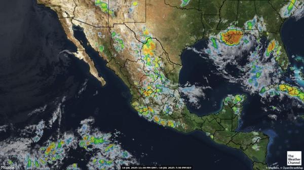 Guatemala Peta Cuaca Awan 