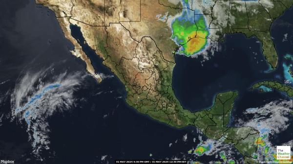 Guatemala Počasí mrak mapy 
