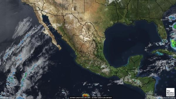 Guatemala Väder moln karta 
