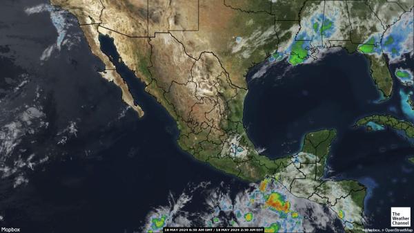 Guatemala Hartă starea vremii nor 