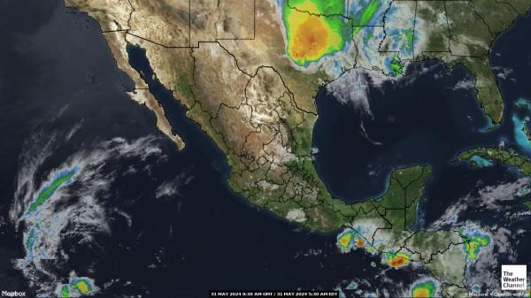 Guatemala Időjárás felhő térkép 