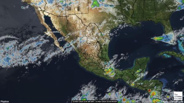 Guatemala Időjárás felhő térkép 