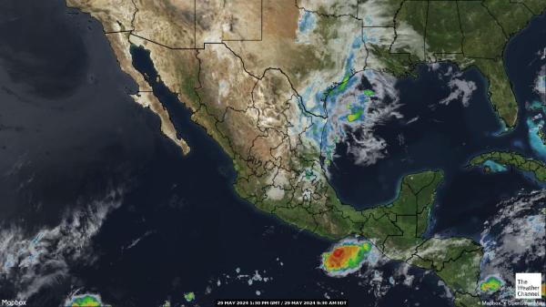 Guatemala Peta Cuaca awan 