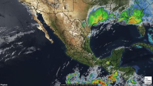 Guatemala Previsão do tempo nuvem mapa 