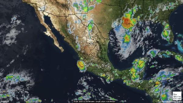 Guatemala Peta Cuaca Awan 