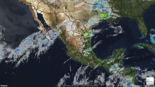Guatemala Väder moln karta 