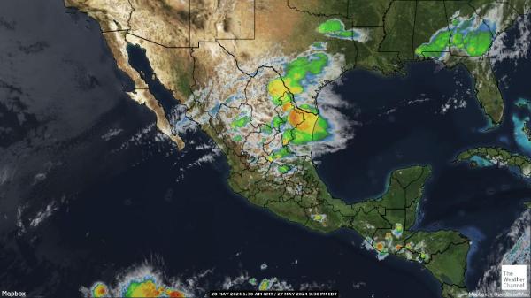 Guatemala Hartă starea vremii nor 