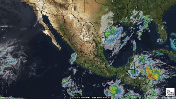 Guatemala Mapa oblačnosti počasia 