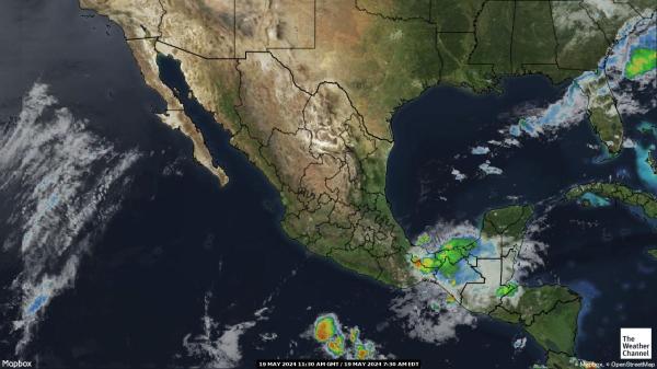 Гватемала Временска прогноза, карта 