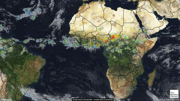 Guineea-Bissau Hartă starea vremii nor 
