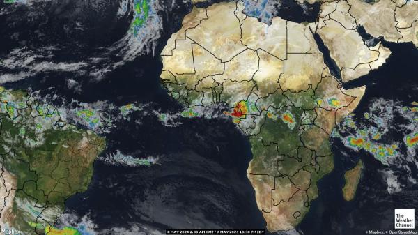 Guinea-Bissau Weather Cloud Map 