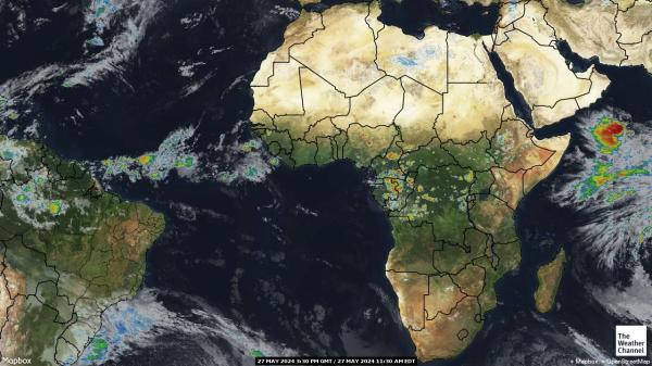 Guinea-Bissau Ilm pilv kaart 