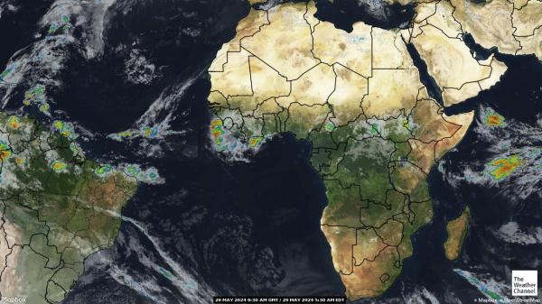 Gine-Bissau Hava bulut haritası 