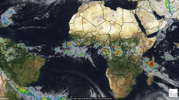 غينيا بيساو خريطة الطقس سحابة 
