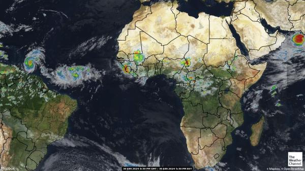 ギニア 天気クラウドマップ 