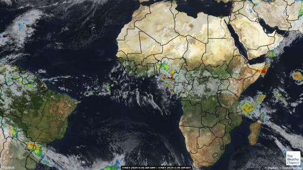 Гвинея времето облачна карта 