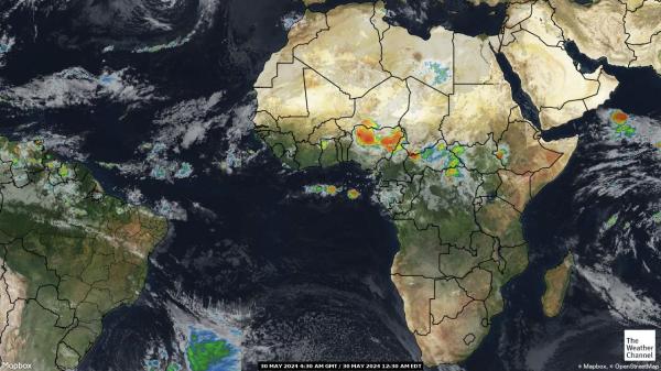 Guinea Wetter Wolke Karte 