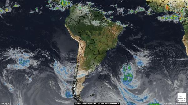 Guyana Sää pilvi kartta 