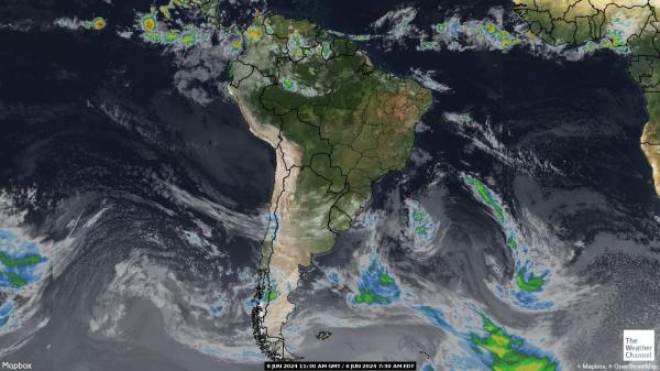 Guayana Mapa del tiempo pronóstico nube 