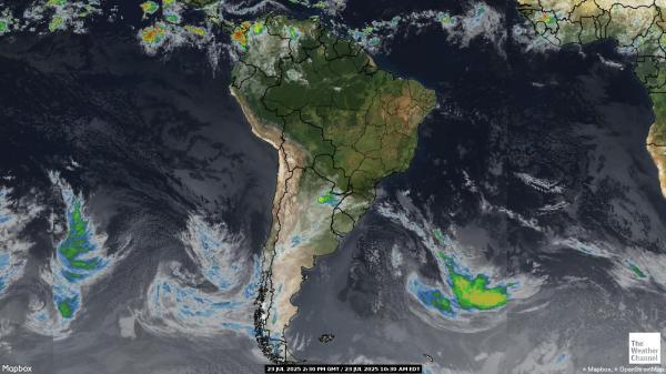 Guyana Peta Cuaca Awan 