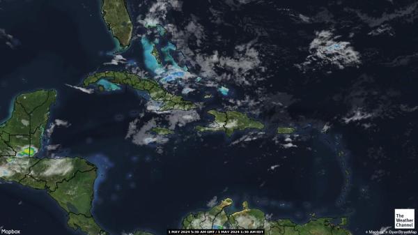 Haiti Hartă starea vremii nor 