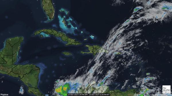 Haiti Időjárás felhő térkép 