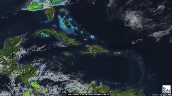 ไฮติ แผนที่เมฆอากาศ 