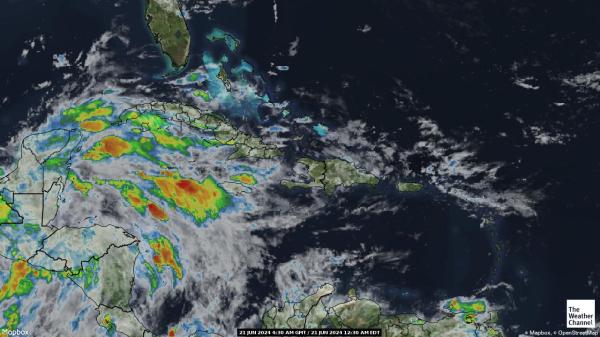 Haití Mapa del tiempo pronóstico nube 