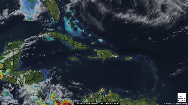 Haiti Previsão do tempo nuvem mapa 