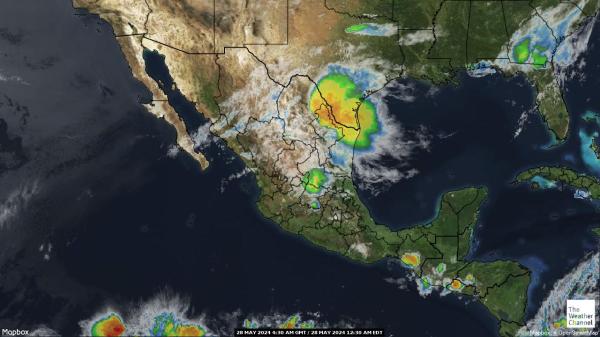 Honduras Hartă starea vremii nor 